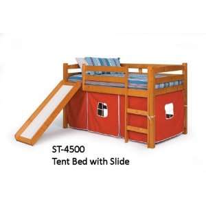  Twin Tent Bed W/Slide Toys & Games