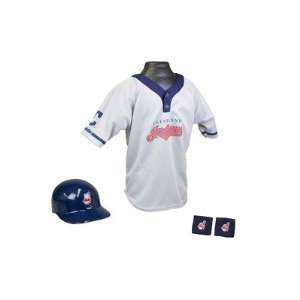  Cleveland Indians MLB Youth Helmet and Jersey Set Sports 