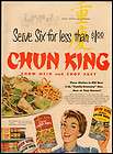 chun king chow mein and chop suey vintage ad 1953