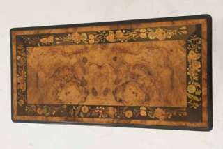 Antique Scottish Victorian Marquetry Inlaid Turn Over Games Table 
