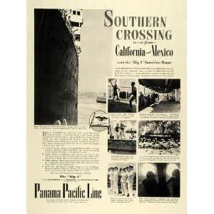  1936 Ad Panama Pacific Cruise Line California Mexico 