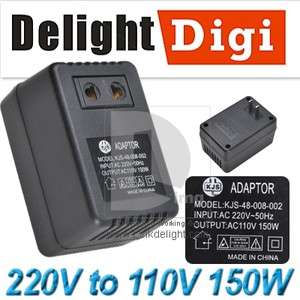Voltage Converter Adapter 110V US to 220V 150W 50HZ Travel Power 