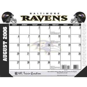 Baltimore Ravens 22x17 Academic Desk Calendar 2006 07  
