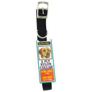  Doskocil   Aspen Pet 28in. x 1in. Black Look Dog Collars 