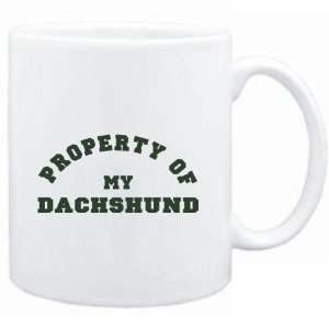  Mug White  PROPERTY OF MY Dachshund  Dogs Sports 