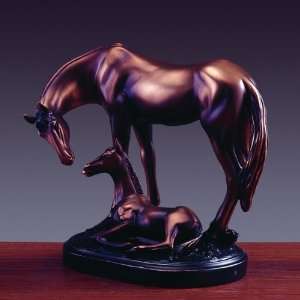  Mare w/Foal Statue I 