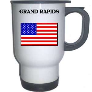  US Flag   Grand Rapids, Michigan (MI) White Stainless 