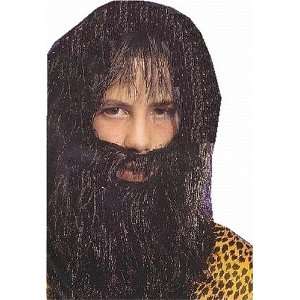  Wig and Beard Black Caveman Halloween Costume Accessory 