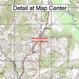  USGS Topographic Quadrangle Map   Old Washington, Ohio 