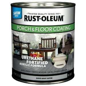   244160 Porch Floor Paint, Dove Gray Satin, 1 Quart