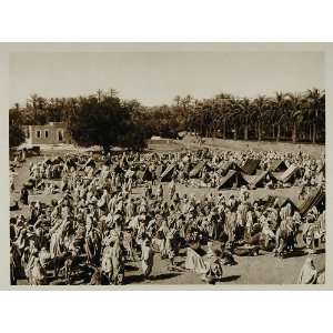  1924 Market Tent Tripoli Oasis Libya Photogravure NICE 