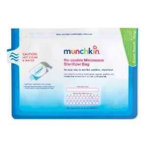    Munchkin Steam Guard Microwave Sterilizer Bags, 6 Pack, White Baby