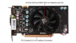 XFX Geforce 9600 GSO PCI E Graphic Video Card   512MB DDR3 128 bit w 