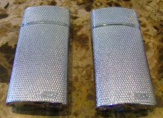 LOT OF 2 BIC M SERIES LIGHTER & CASE STAINLESS STEEL  