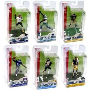 McFarlane Toys NFL 3 Inch Sports Picks Series 5 Set of 6 Mini Figures 