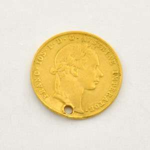 Authentic Austria 1 Ducat 1855 .986 Pure Gold Coin  