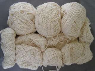 Cotton Tots Cotton Mill End Yarn, Color  SWEET CREAM, One Pound  