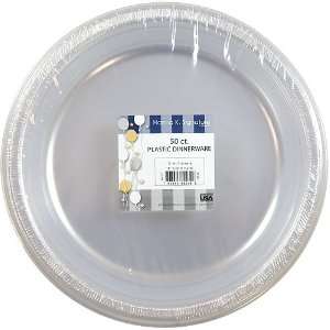 10 Clear Plastic Disposable Plates Hanna K Signature  