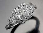 04 Ct Certified Princess Cut Diamond Engagement Ring Bridal Set 14k 