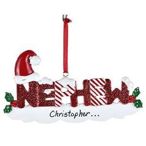    Personalized Nephew Letters Christmas Ornament