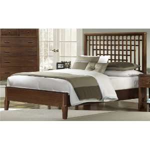 Vaughan Bassett The Trends Collection   Walnut King Lattice Bed   500 