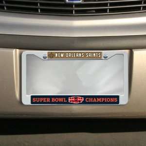 New Orleans Saints Super Bowl XLIV Champions White Plastic 