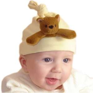  Infant Hat   Bear on Lemon Baby