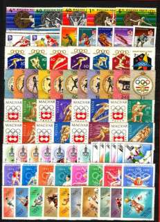Hungary Olimpic games collection 10 diff. sets MNH (**)  