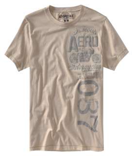 Aeropostale Numbered Graphic Tee & Crackled Tee T Shirts  