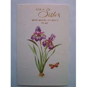  American Greetings Card, Birthday for Sister Everything 