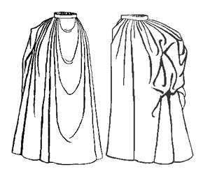 OLD WEST 1880s style draped skirt sewing pattern Truly Victorian 
