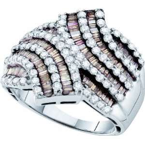 Feminine Ring Amazingly Crafted with 204 Sparkling Baguette and Round 