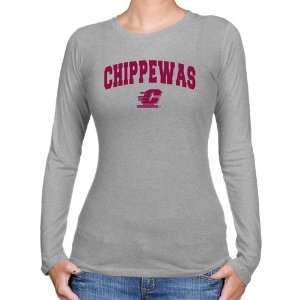  NCAA Cent. Michigan Chippewas Ladies Ash Logo Arch Long 