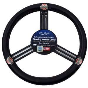Ohio State Buckeyes Leather Steering Wheel Cover