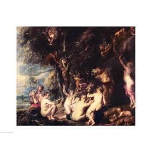  Nymphs and Satyrs   Poster by Peter Paul Rubens (24x18 