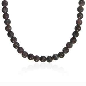    10mm Round Botswana Agate Bead Necklace, 30+2Extender Jewelry