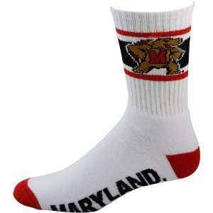  Maryland Terrapins Striped Cushion Crew Socks Sports 
