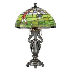  Golf Theme Stained Glass Table Lamp