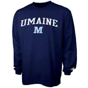  adidas Maine Black Bears Navy Blue In Play Long Sleeve T 