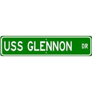  USS GLENNON DD 840 Street Sign   Navy