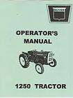 oliver 1250 tractor operator s manual gas diesel 
