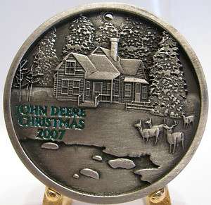 John Deere 2007 Limited Edition Spec Cast Christmas Ornament Pewter 