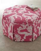 Lilly Pulitzer Home Rousseau Ottoman   