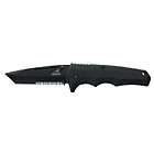   KNIVES 22 41604 ARMOR TANTO SERRATED BLACK KNIFE WITH SHEATH SALE