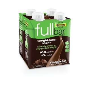  Fullbar Weight Loss Shake, Chocolate Silk, 4 Count Health 