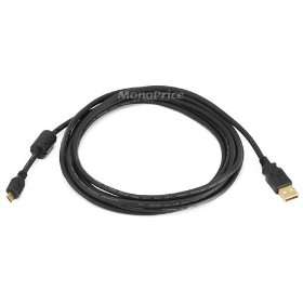  USB 2.0 A Male to Micro 5pin Male 28/24AWG Cable w/ Ferrite 