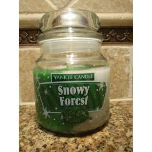  Yankee Candle Holiday Swirl 12 oz Jar Candle SNOWY FOREST 
