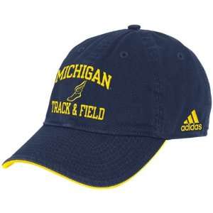  adidas Michigan Wolverines Navy Blue Collegiate Track 