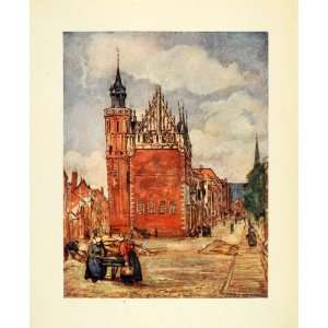  1904 Print Nico Jungmann Art Kampen Holland Town Hall 