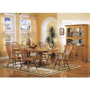  Egg Shaped Light Brown Dining Table